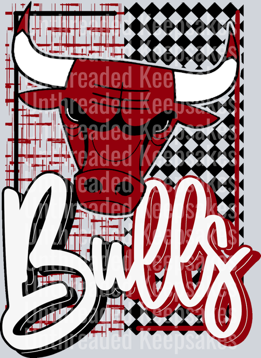 Bulls 2  DTF Transfer