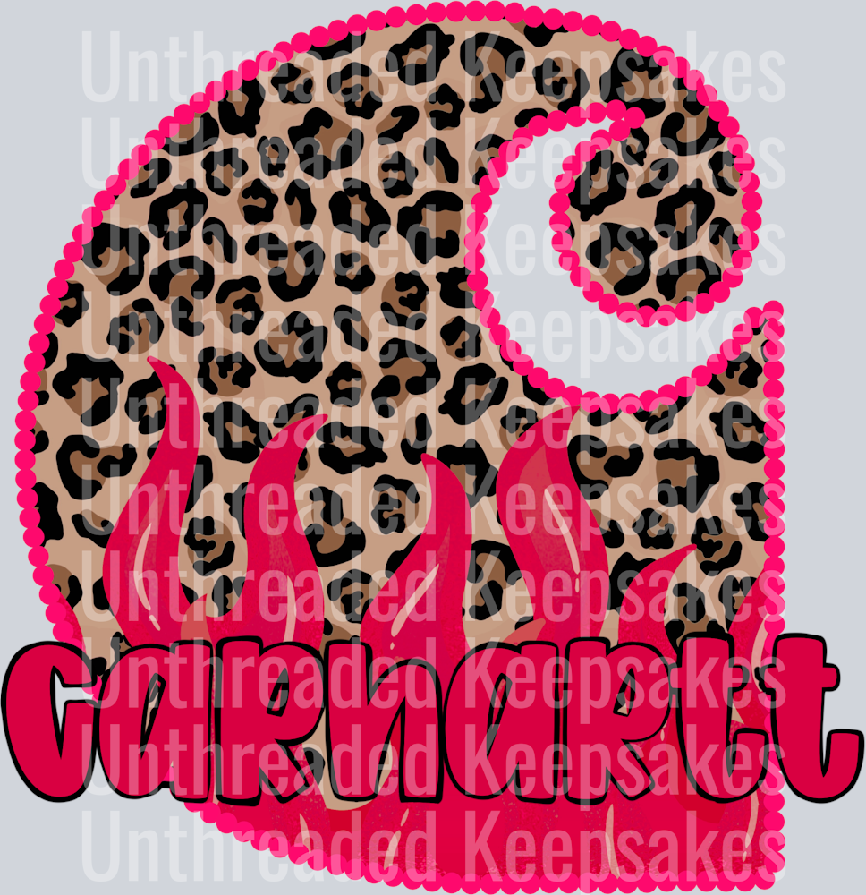 CH Cheetah Pink DTF Transfer