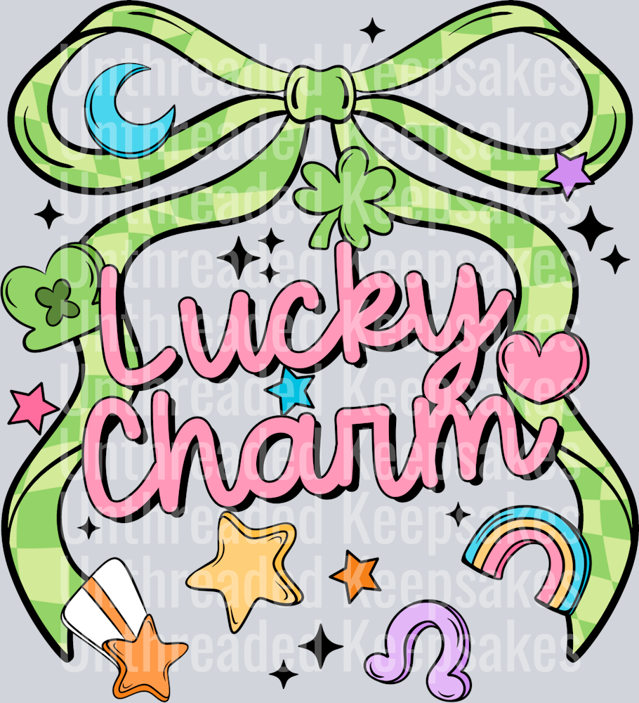 lucky charm bow DTF Transfer
