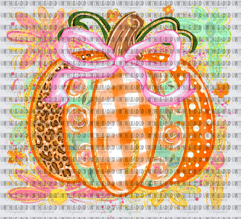 Floral pumpkin_