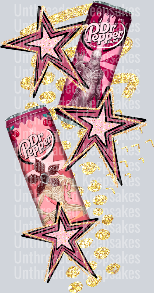 ST Caffeine I Said What I Said Sleeves Dr Pepper DTF Transfer