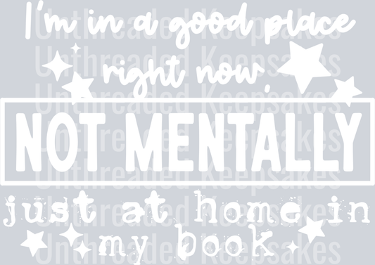 Just_In_My_Book_Single_Color_White 2DTF Transfer