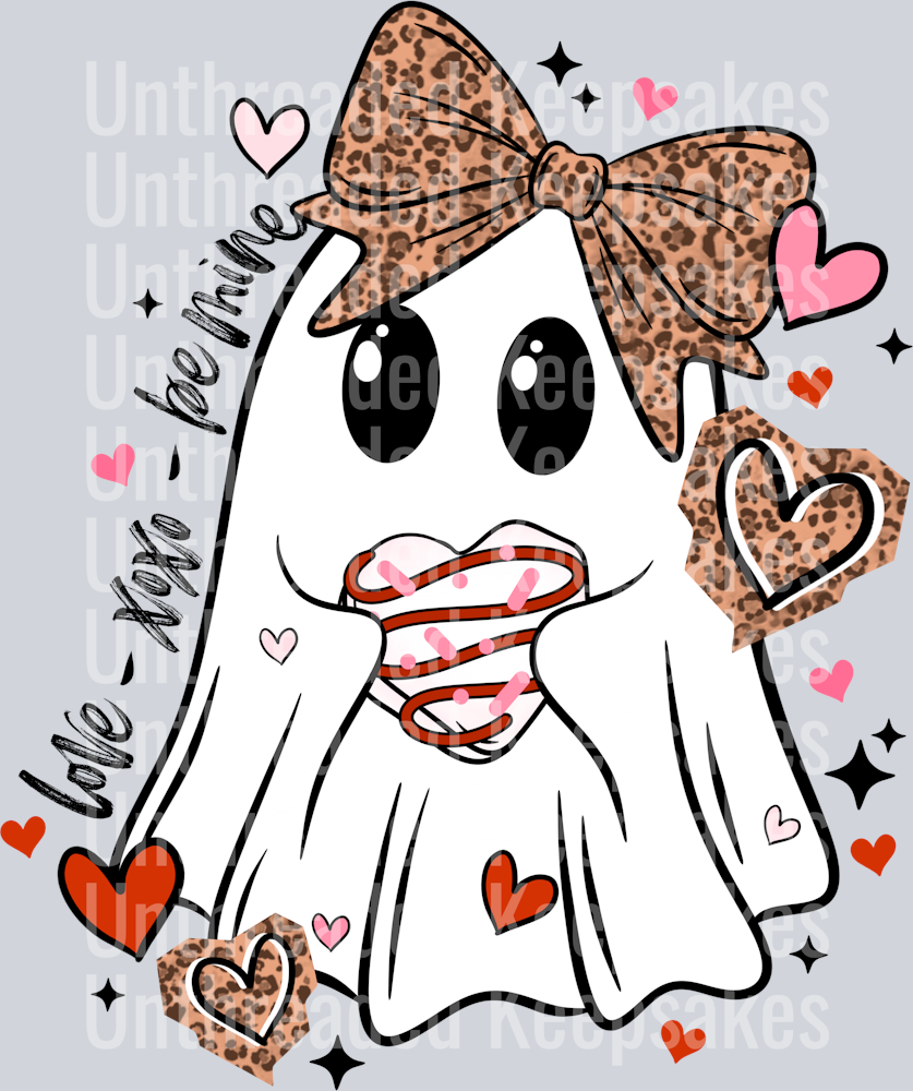 Love_Valentine_Ghostie_DTF Transfer