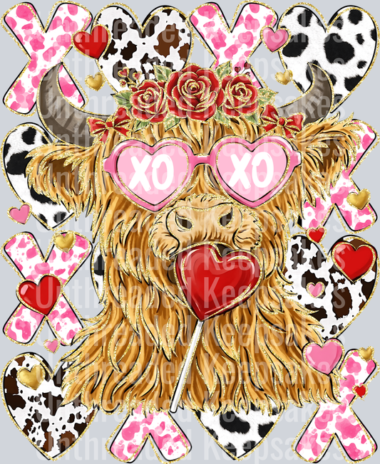 Highland Cow DTF Transfer