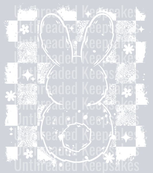 Distressed_Bunny_Back_WhiteDTF Transfer