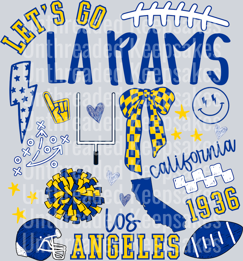 RAMS COLLAGE DTF Transfer