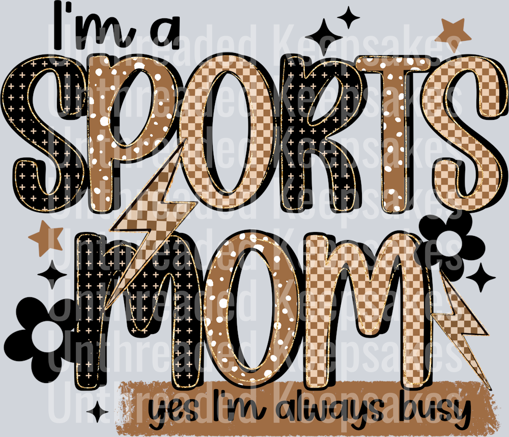 Sports Mom DTF Transfer