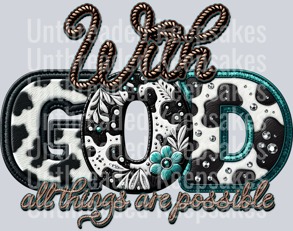 With God  DTF Transfer