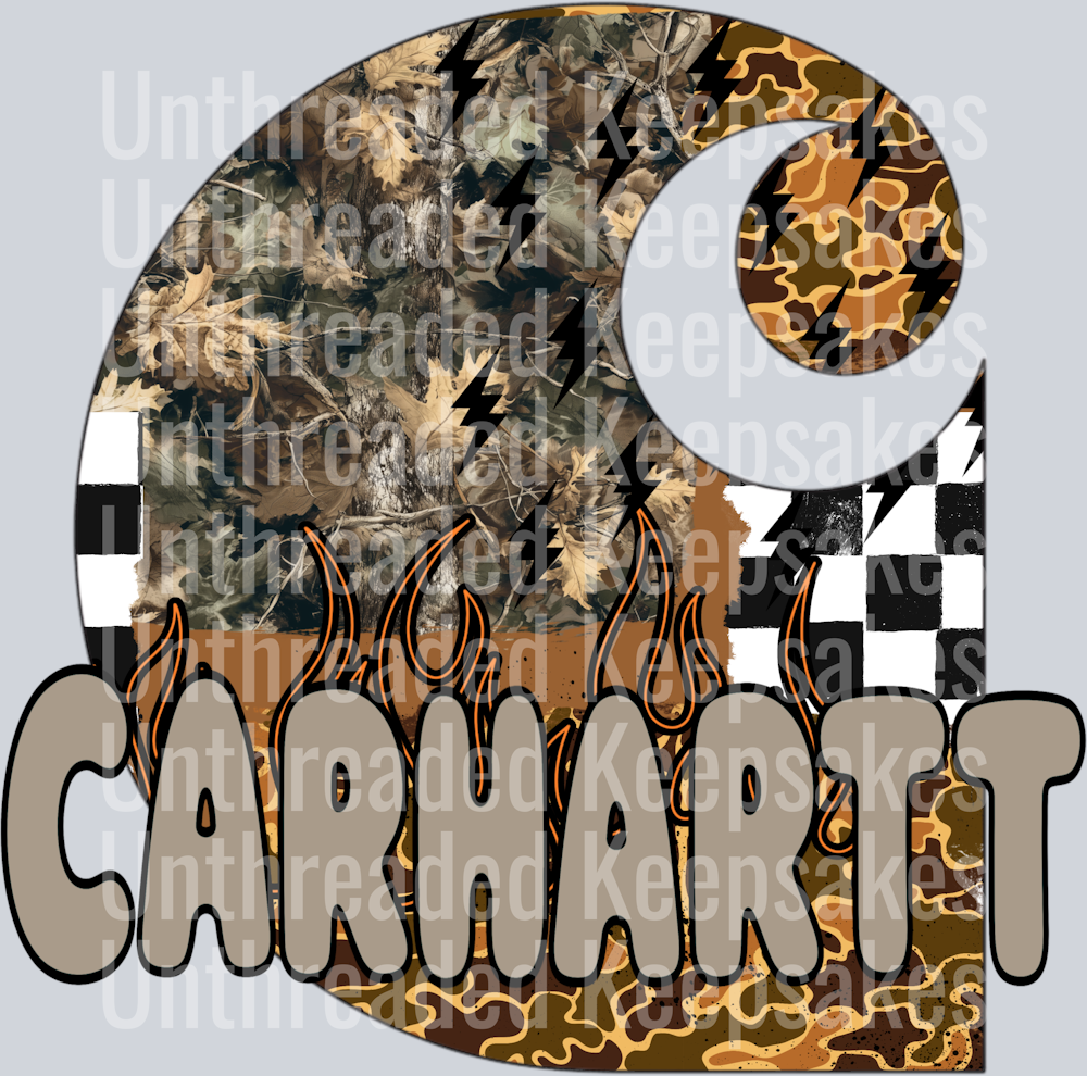 CH Camo  DTF Transfer