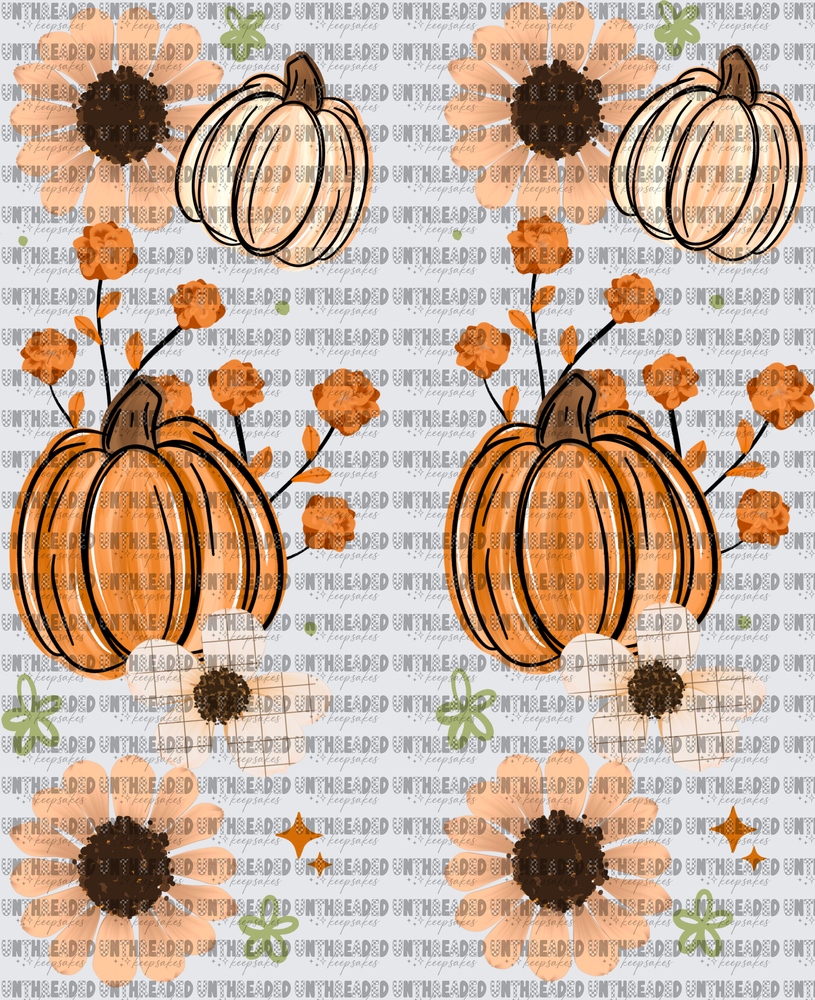 Plaid pumpkins sleeves