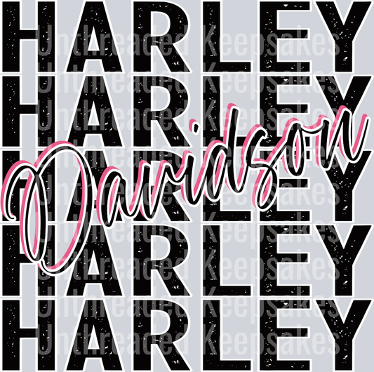 Pink HD DTF Transfer