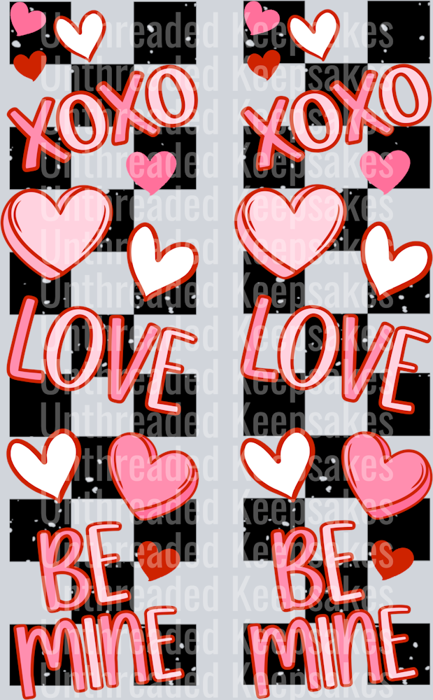 Xoxo_love_Be_Mine_Sleeve DTF Transfer