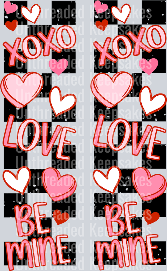 Xoxo_love_Be_Mine_Sleeve DTF Transfer