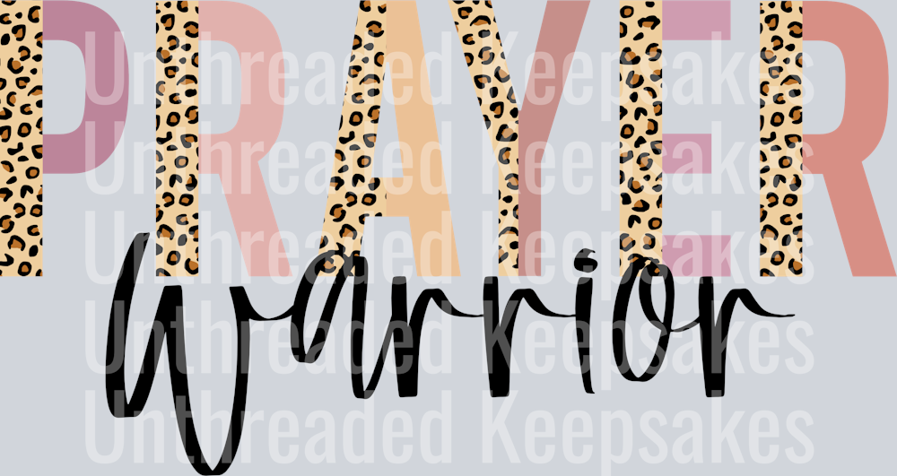 Pray warrior leopard DTF Transfer