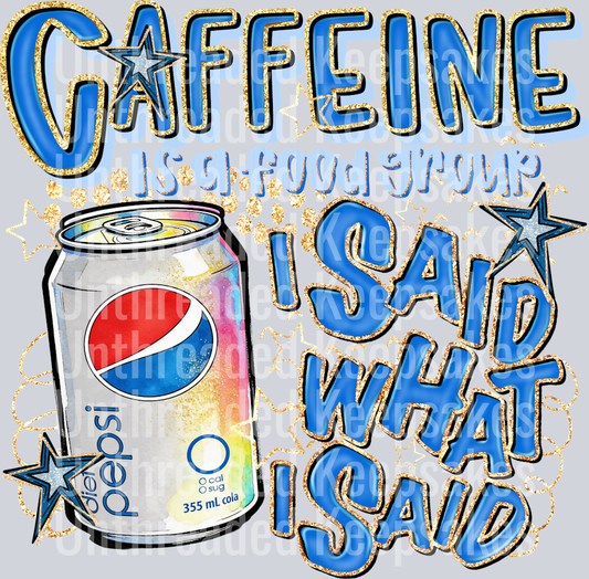 Caffeine Diet Pepsi DTF Transfer