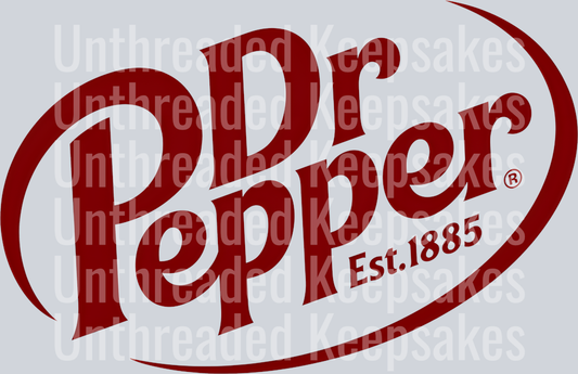 Stitch DR PEPPER EST 1885DTF Transfer