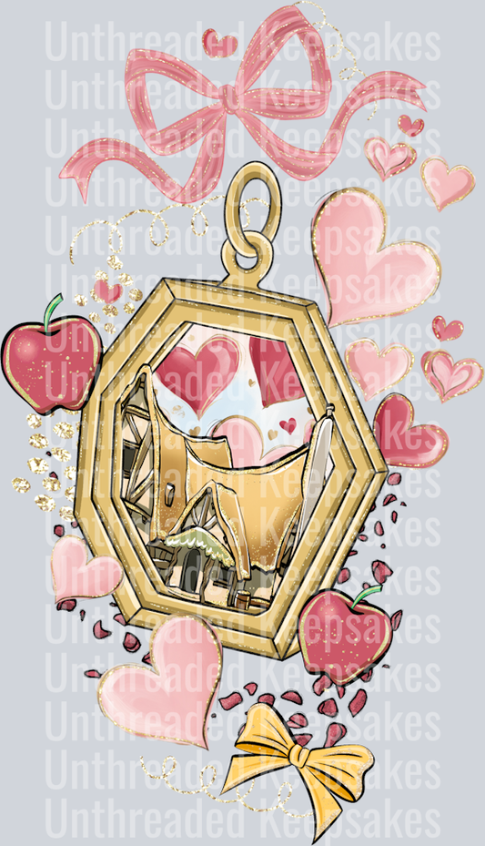 Love Locket SnowWhite Sleeve  DTF Transfer