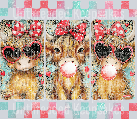 Cows Valentines  DTF Transfer