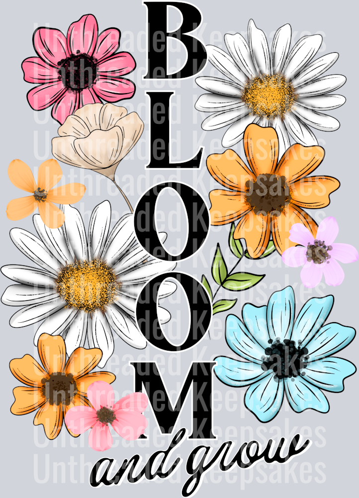Bloom FloralDTF Transfer