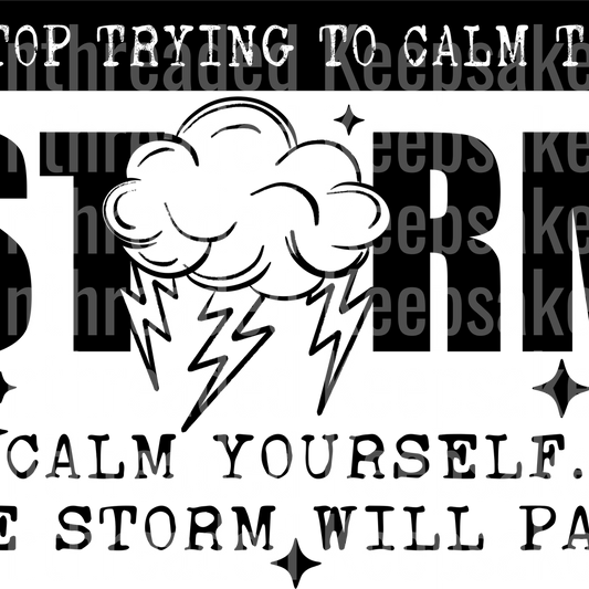 Calm_The_Storm_Single_Color_Black