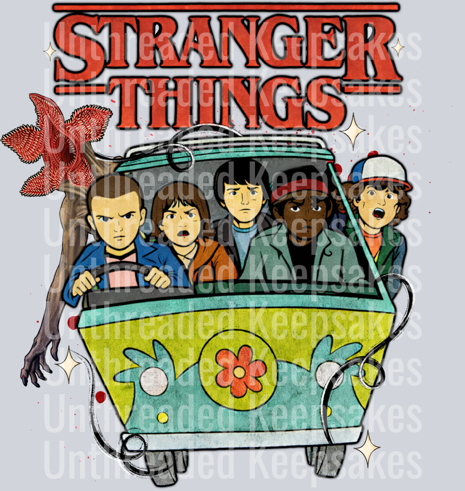 Stranger Scooby DTF Transfer