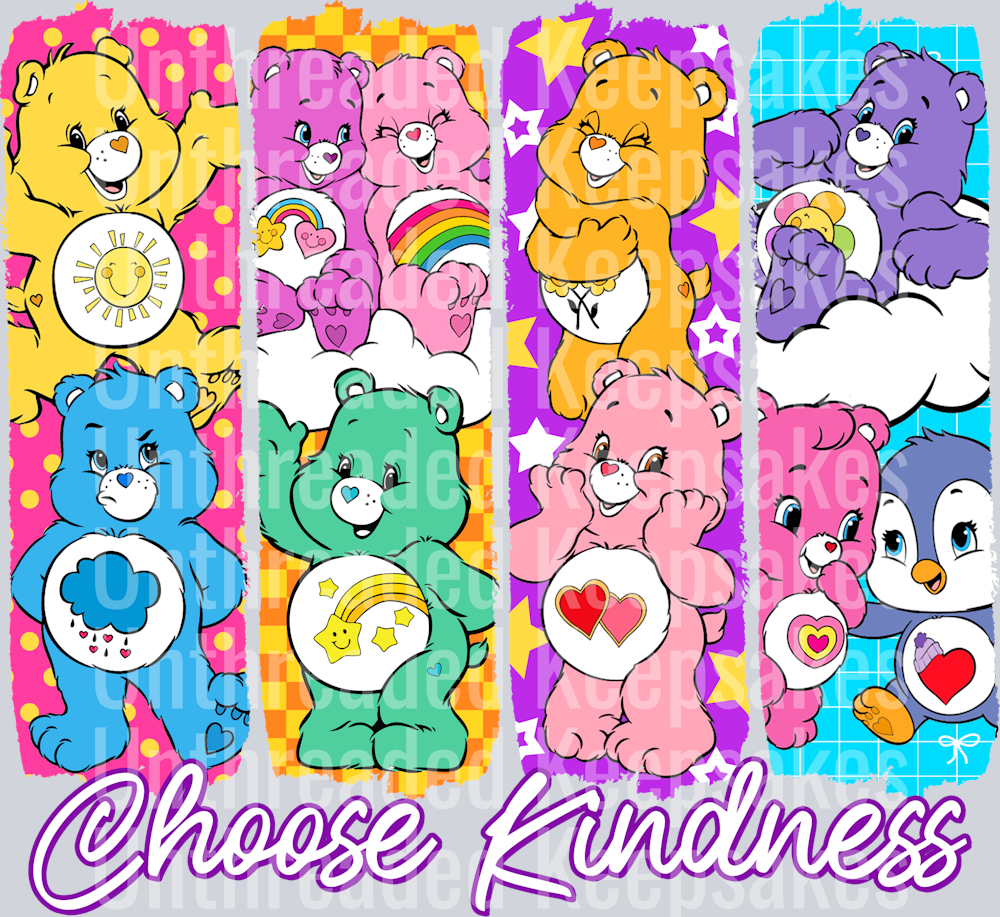Care Bears Brushstroke DTF Transfer