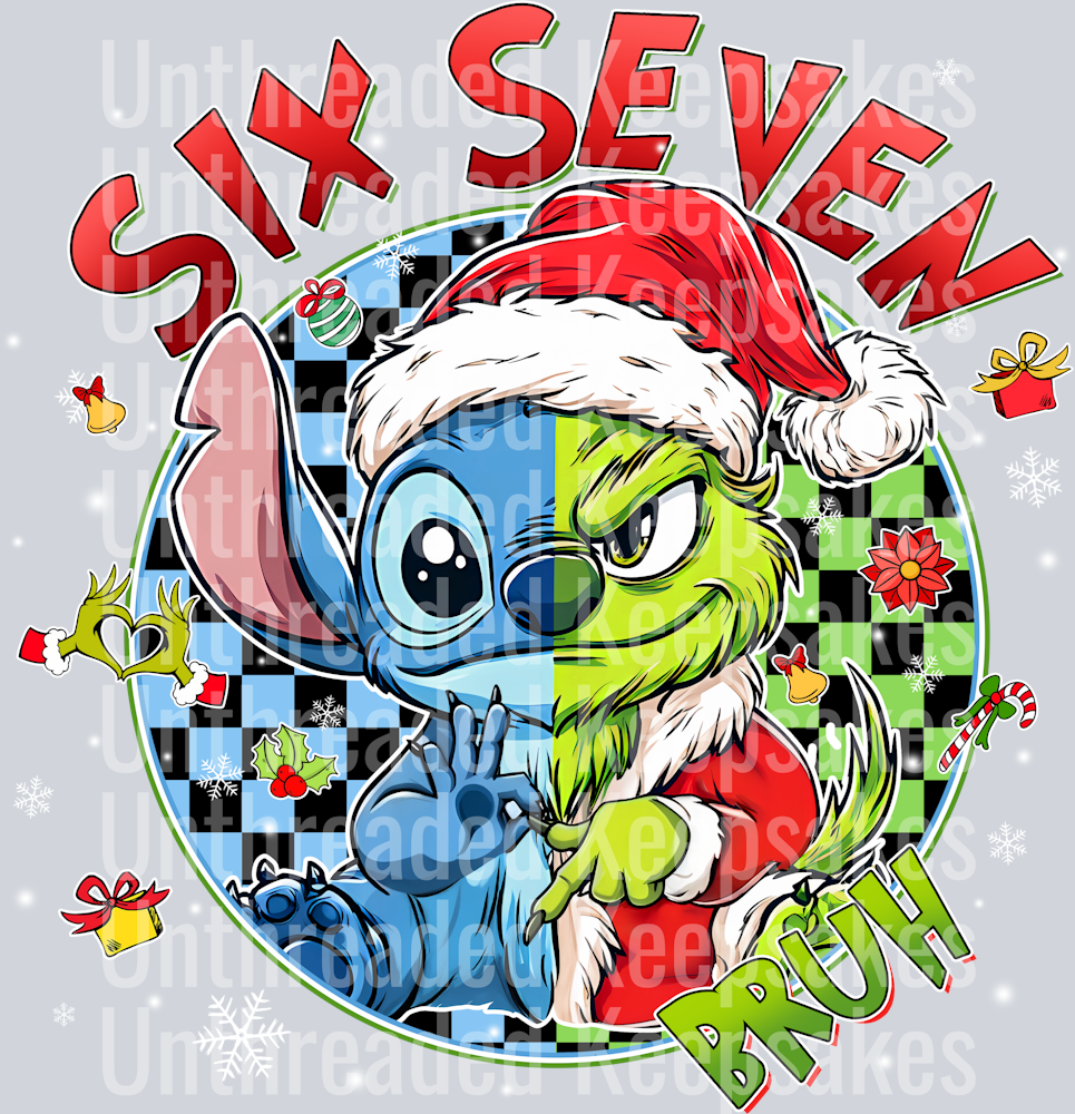 SIX SEVEN BRUH DTF TRANSFER
