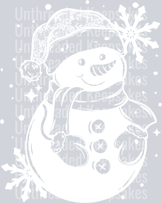 Single_Color_SnowmanDTF Transfer