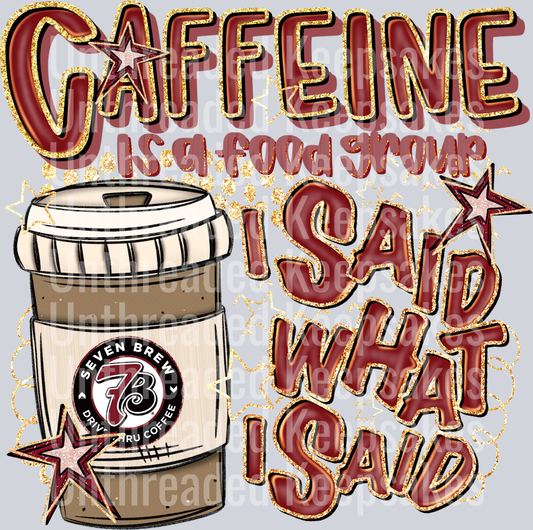 Caffeine 7Brew Hot DTF Transfer