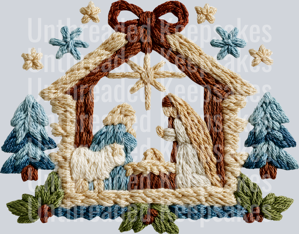 Nativity Scene DTF Transfer