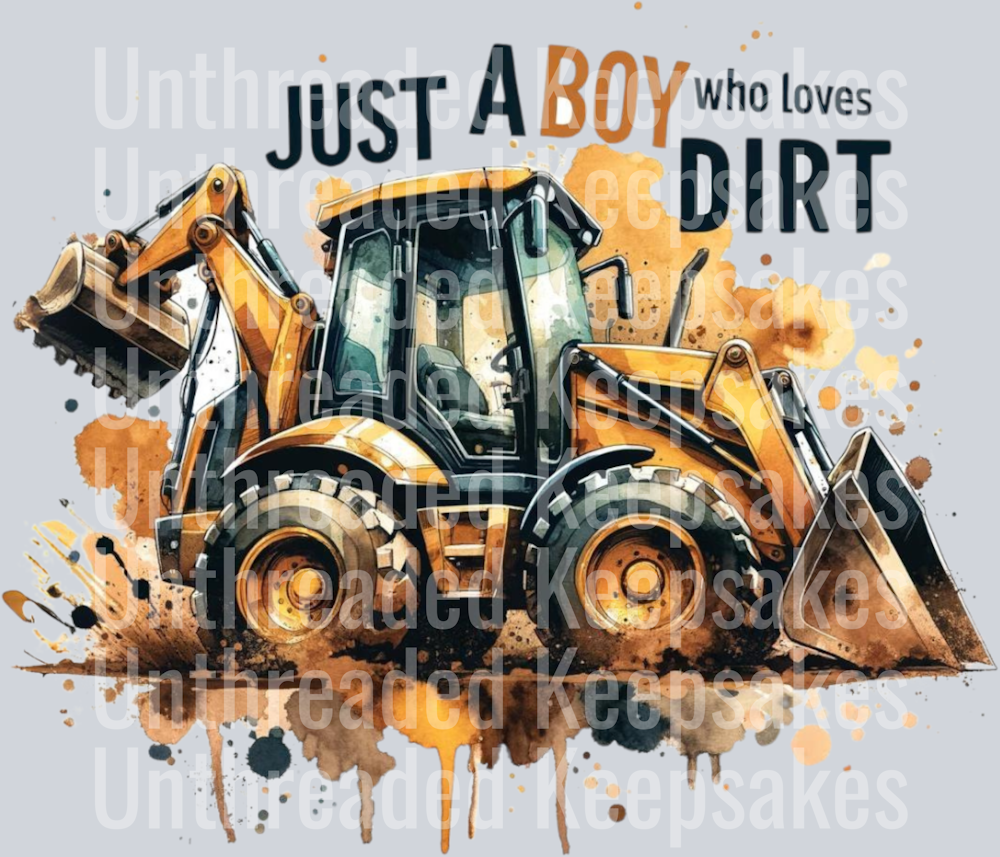 backhoe DTF Transfer