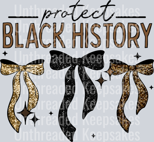 Black_History_Bows DTF Transfer