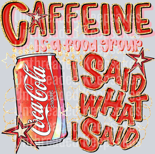 Caffeine Coca Cola DTF Transfer