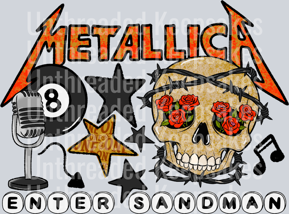 Metallica DTF TRansfer
