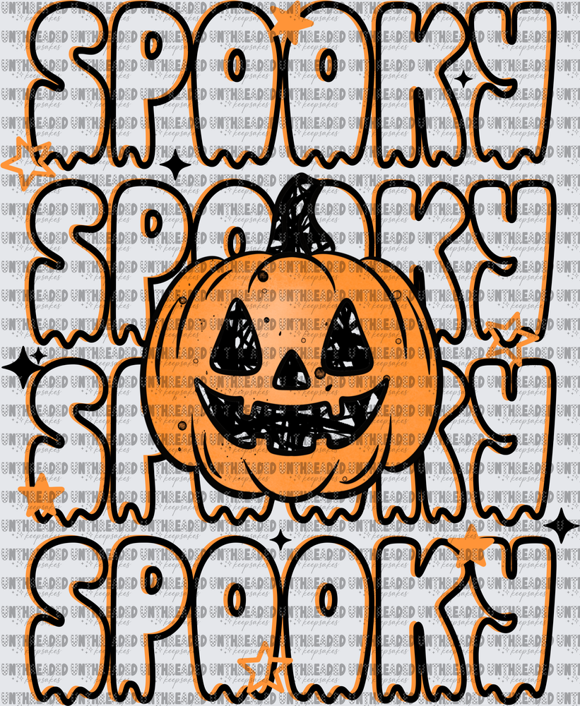 Triple Spooky Pumpkin Black_