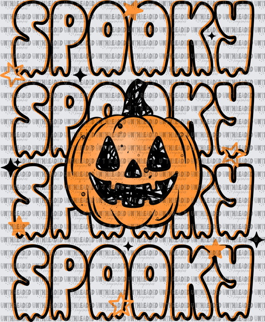 Triple Spooky Pumpkin Black_