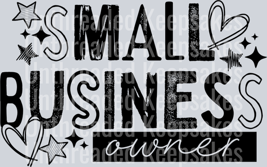 Small_Business_Single_Color_BlackDTF Transfer