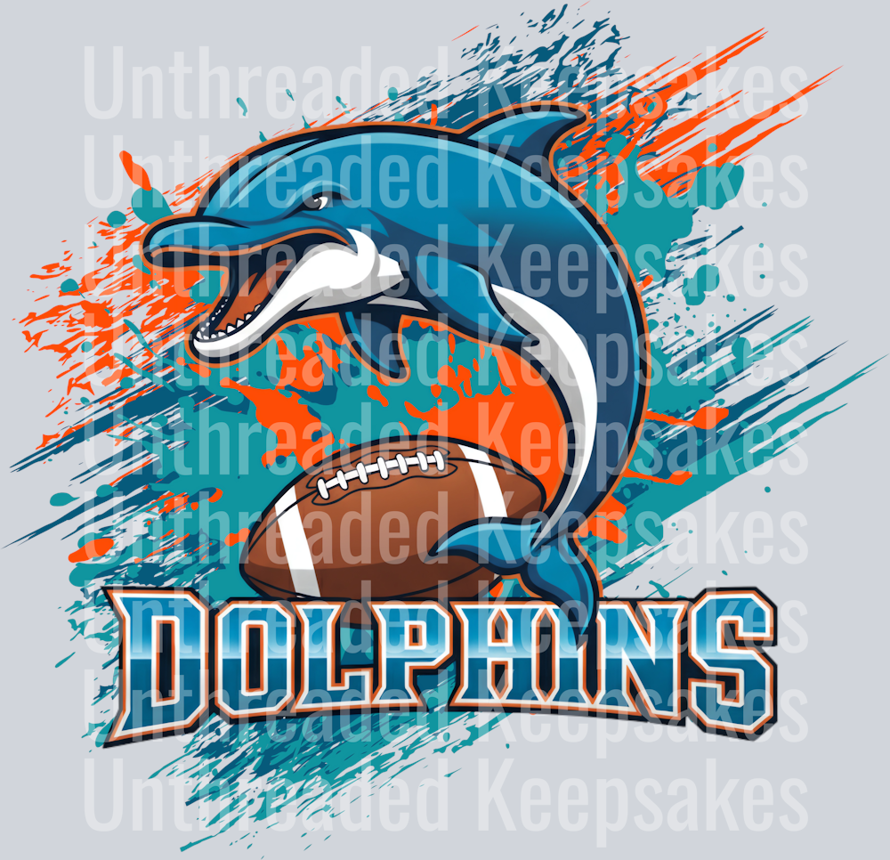 Dolphins DTF Transfer