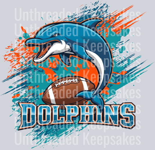 Dolphins DTF Transfer