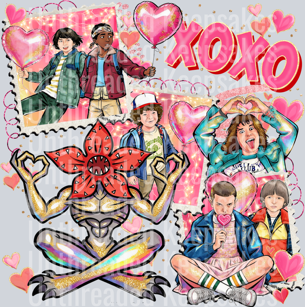 stanger things xoxo DTF Transfer