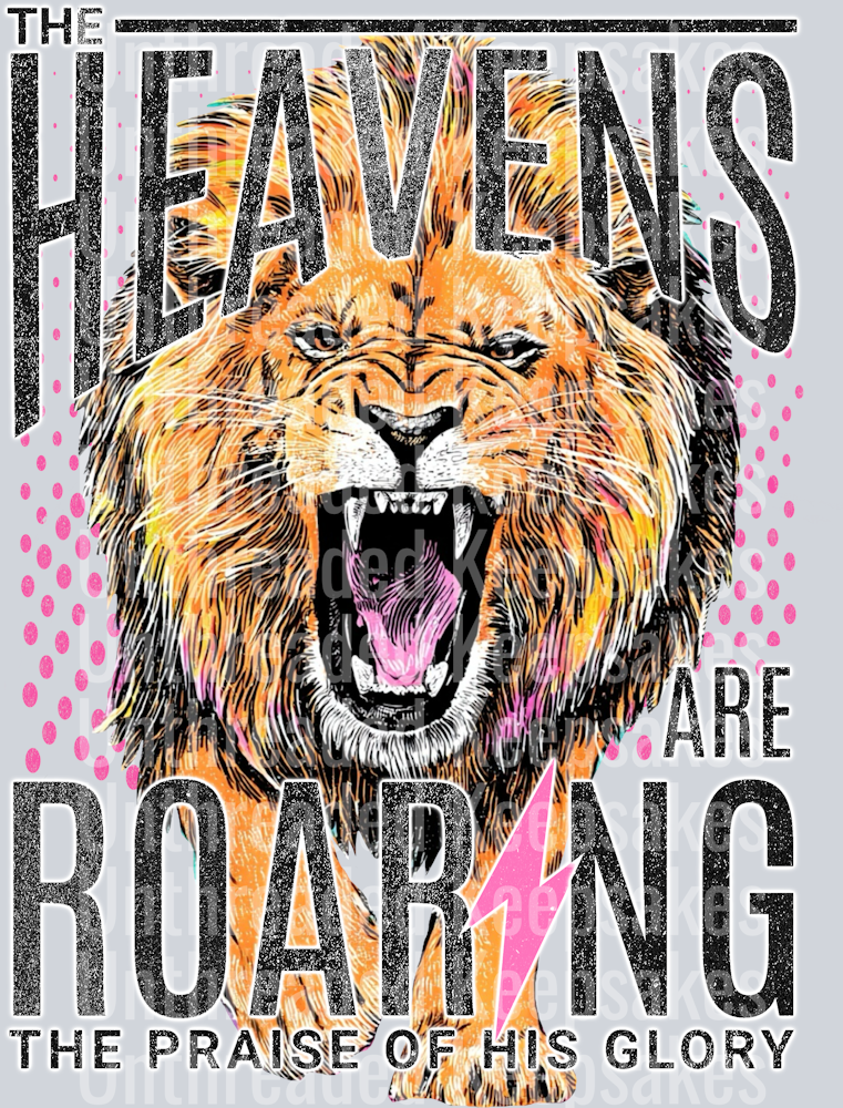 Lion roaringDTF Transfer