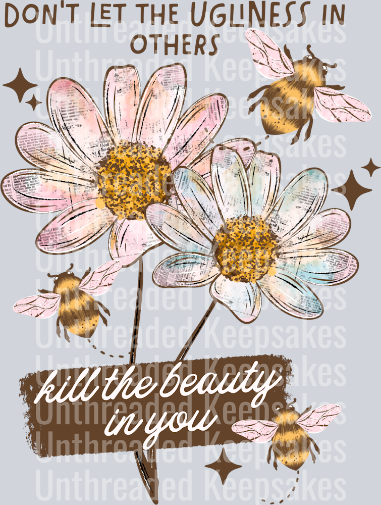 Kill The Beauty DTF Transfer