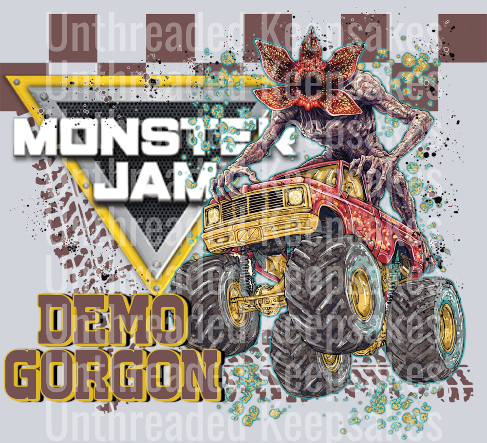 Monster Jam Demogorgon DTF Transfer