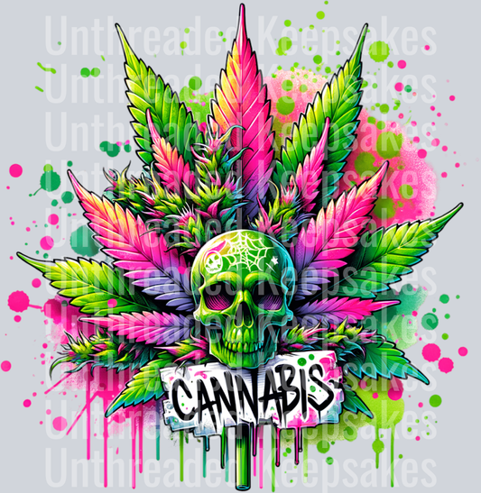 Cannabis Skulls (7)DTF Transfer
