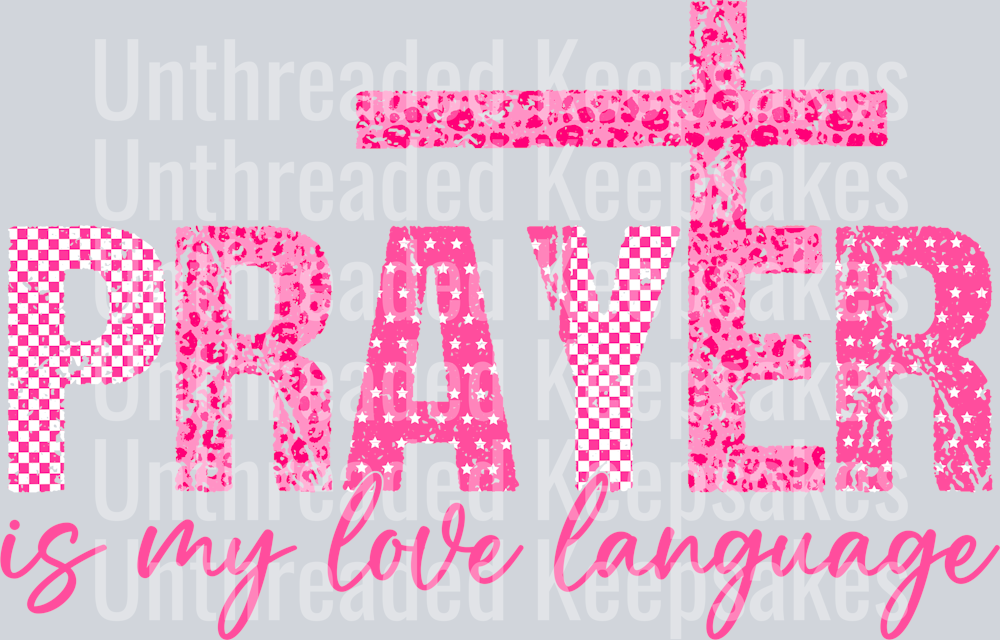 Prayer Pink  DTF Transfer