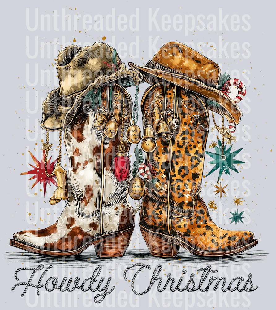 Howdy Xmas DTF Transfer