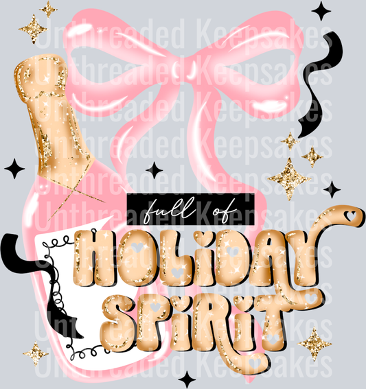 Full_Of_holiday_Spirit_PinkDTF Transfer