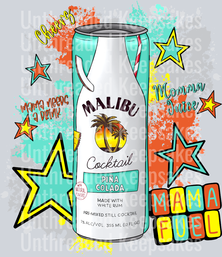 Mal Drink DTF Transfer