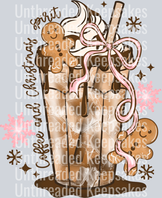 Gingerbread_Bow_CoffeeDTF Transfer