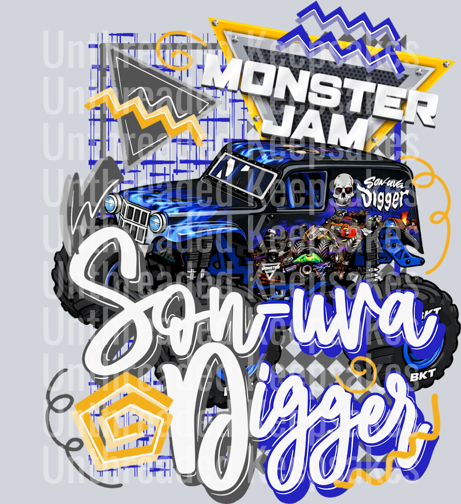 Retro Son-uva Digger DTF Transfer